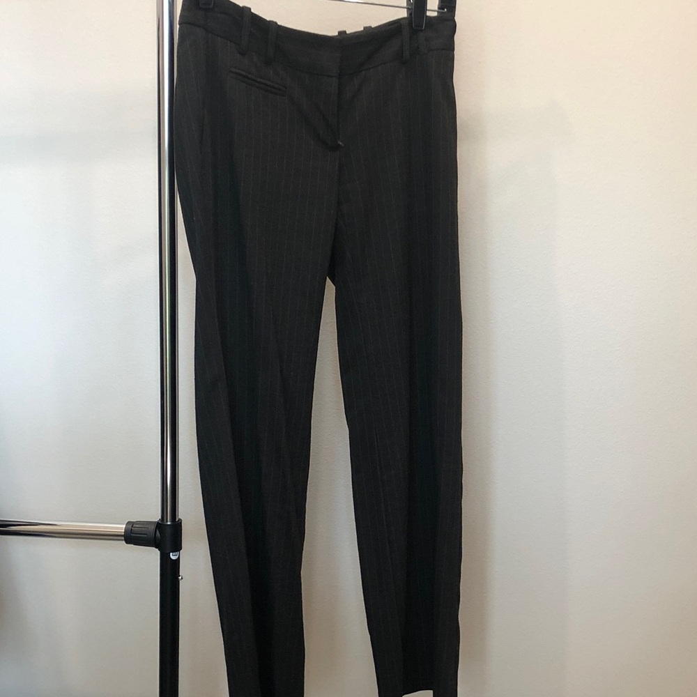 LOFT Women’s Charcoal Pinstripe Dress Pants